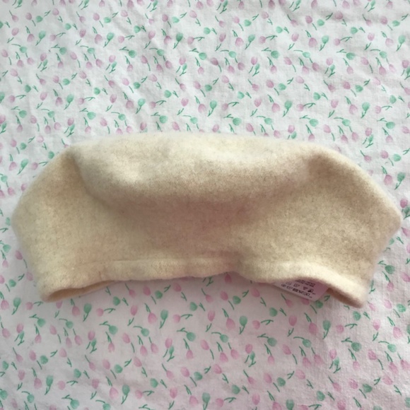 FRAAS Solid Ivory White French Beret Hat Wool Blend - Picture 2 of 3